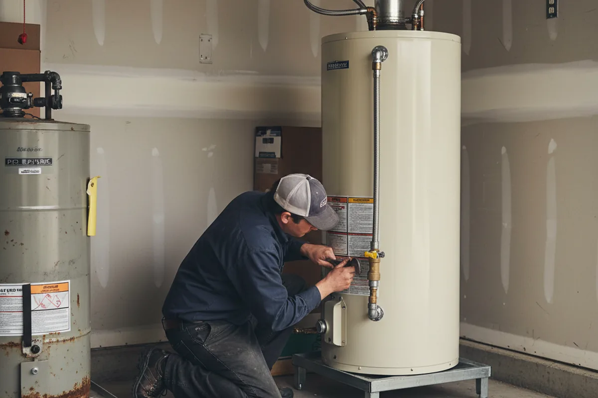 Water heater and shutoff valve replacement in Ty Ty